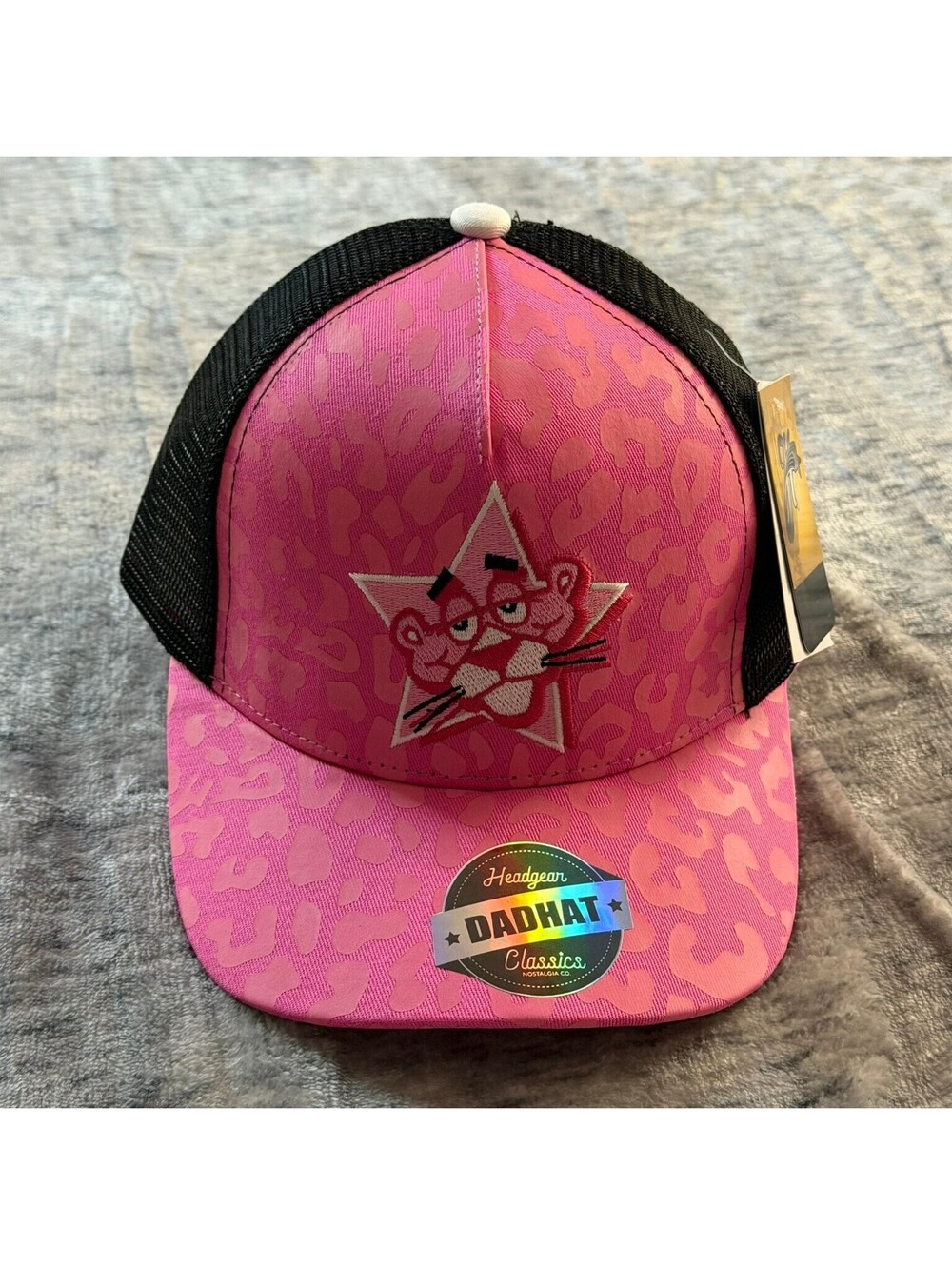 Headgear Classics Pink Panther Star Trucker Hat Men's OS Snapback Pink